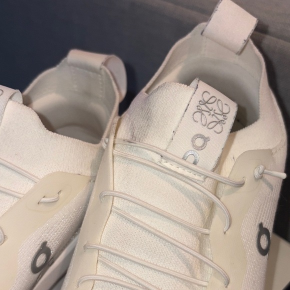 Loewe x On Off-White/white Sculpted-Sole Knit Sneaker - Picture 4 of 7